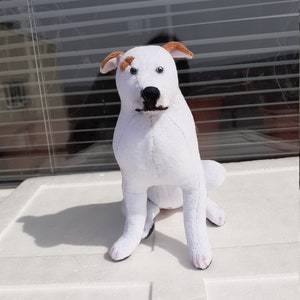 Plush dog American Bulldog