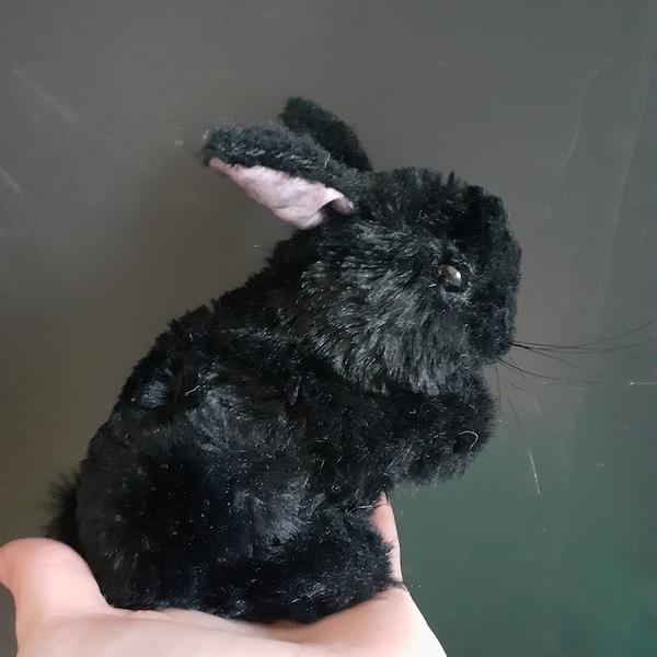 Plush Black  Bunny