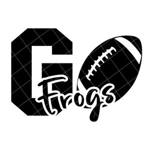 Go Frogs Football - SVG/DXF/PNG file for cutting machines and sublimation