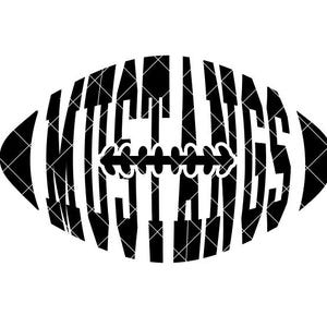Mustangs Football - SVG/DXF/PNG file for cutting machines and sublimation