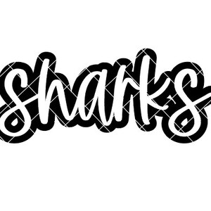 Sharks - SVG/DXF/PNG file for cutting machines and sublimation
