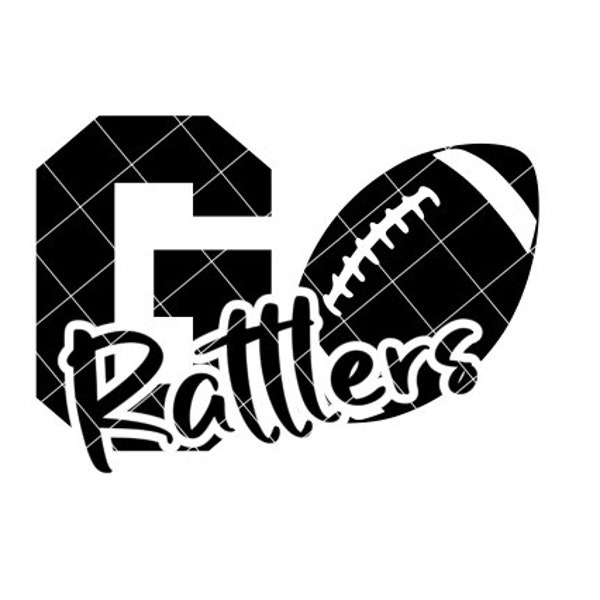 Go Rattlers Football - SVG/DXF/PNG file for cutting machines and sublimation