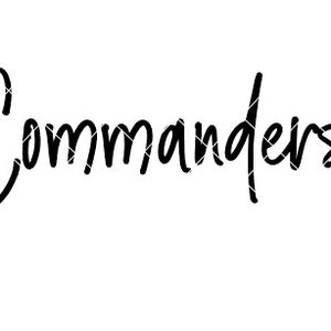 Commanders sports - SVG/DXF/PNG Datei für Schneidemaschinen und Sublimation