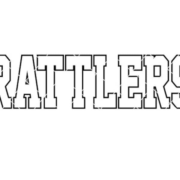 Rattlers - SVG/DXF/PNG file for cutting machines and sublimation