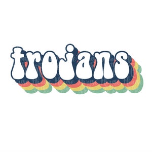 Chevaux de Troie - Style années 70 - Fichiers SVG/DXF/PNG pour machines de découpe