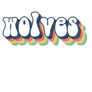 Wolves - Style années 70 - Fichiers SVG/DXF/PNG pour machines de découpe