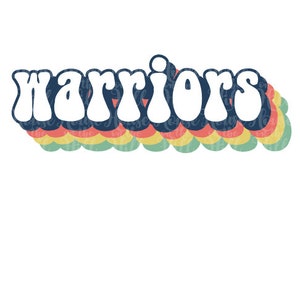 Warriors - Style années 70 - Fichiers SVG/DXF/PNG pour machines de découpe