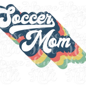 70s style Soccer Mom - SVG/PNG/JPG files for cutting machines (8 files)