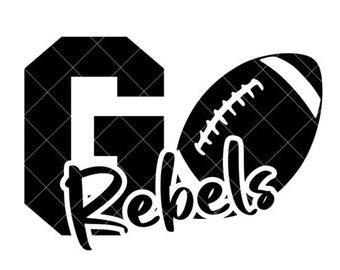 Go Rebels Football - カッティングマシンと昇華用の SVG/DXF/PNG ファイル