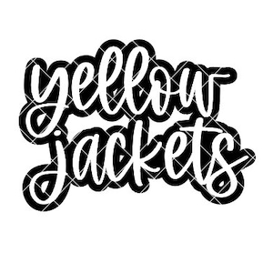 Yellow Jackets - SVG/DXF/PNG file for cutting machines and sublimation