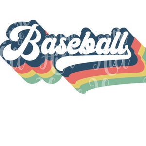 70s style Baseball - files for cutting machines