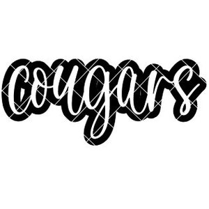 Cougars - SVG/DXF/PNG file for cutting machines and sublimation