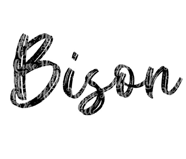 Bison - SVG/DXF/PNG File for Cutting Machines - Etsy