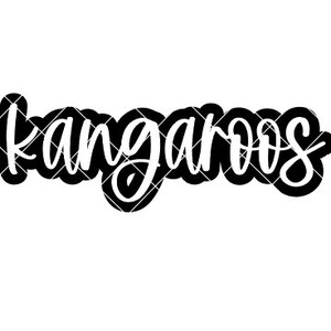 Kängurus - SVG/DXF/PNG Datei für Schneidemaschinen und Sublimation