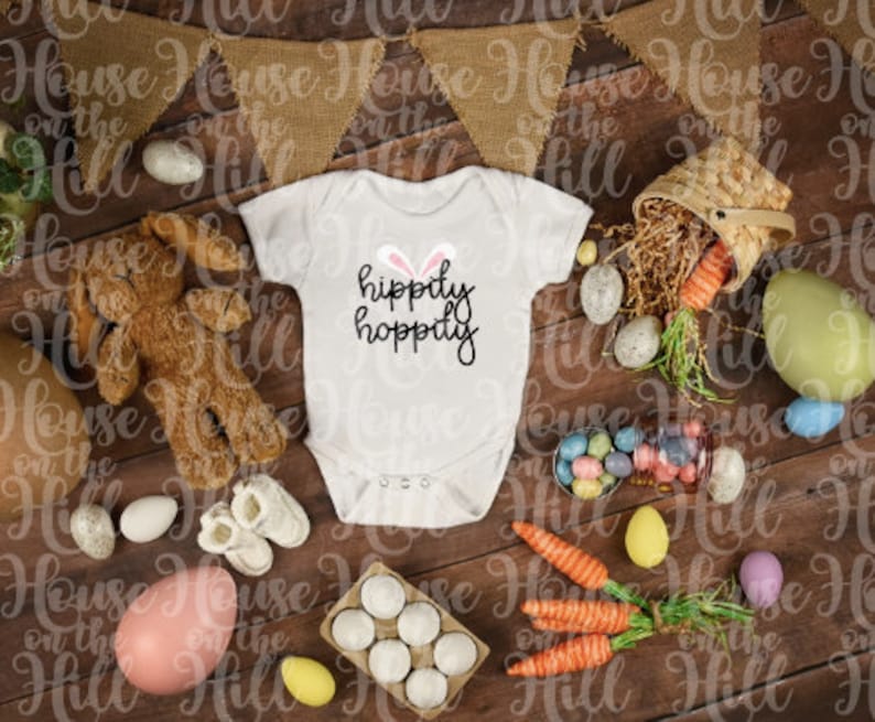 Hippity Hoppity with bunny ears SVGDXFPNG file for cutting machines