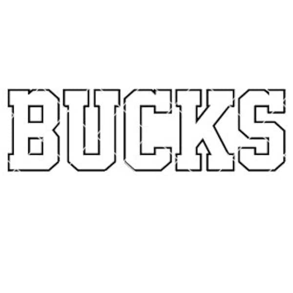 Bucks - SVG/DXF/PNG file for cutting machines and sublimation