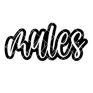 Muilezels - SVG/DXF/PNG-bestand voor snijmachines en sublimatie
