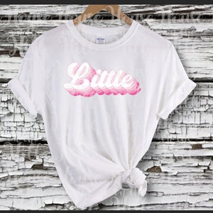 Little in pink - style années 70 - Fichiers SVG/DXF/PNG pour les machines de découpe, l’impression et la découpe, et la sublimation