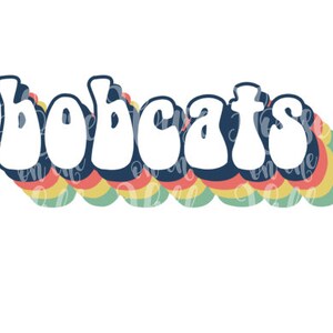 Bobcats - Style années 70 - Fichiers SVG/DXF/PNG pour machines de découpe