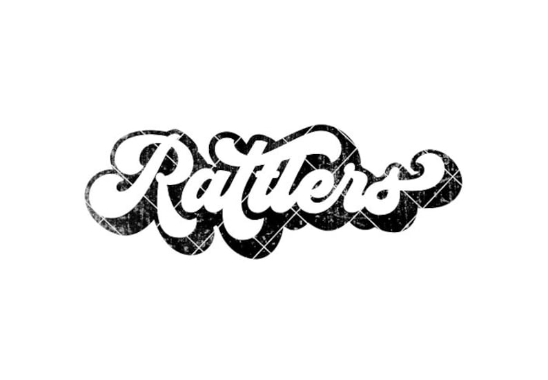 Rusty Rattler Logo Design Rattlers Retro Script Regular and Distressed - SVG/DXF/PNG File for ...