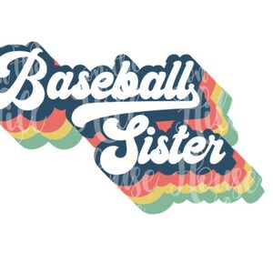 Baseball Sister style années 70 - fichiers pour machines de découpe