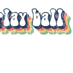 Play Ball - Style années 70 - Fichiers SVG/DXF/PNG pour machines de découpe