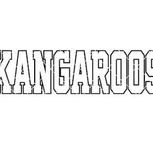 Kängurus - SVG/DXF/PNG Datei für Schneidemaschinen und Sublimation