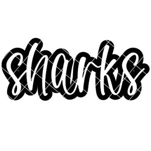 Sharks - SVG/DXF/PNG file for cutting machines and sublimation