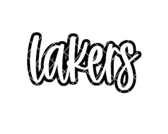 Lakers with Outline - SVG/DXF/PNG file for cutting machines and sublimation