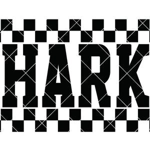 Sharks with Checkerboard Background - SVG/DXF/PNG file for cutting machines and sublimation