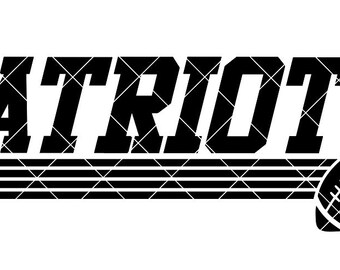 Patriots Football Design - SVG/DXF/PNG file for cutting machines & sublimation - Customize in team/school colors - football design