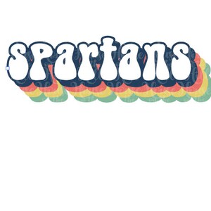 Spartans - Style années 70 - Fichiers SVG/DXF/PNG pour machines de découpe