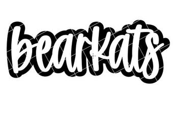 Bearkats with Outline - SVG/DXF/PNG file for cutting machines and sublimation