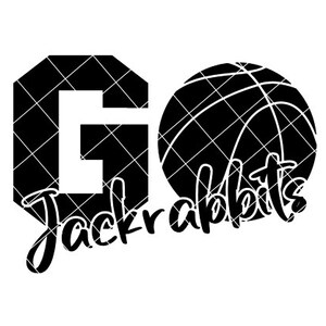 Go Jackrabbits Basketball - SVG/DXF/PNG file for cutting machines and sublimation