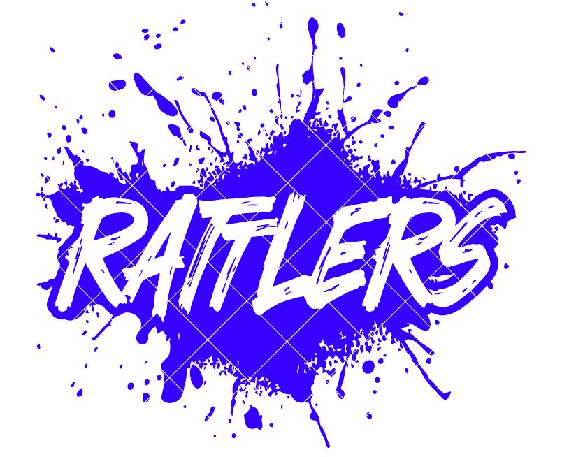 Rusty Rattler Logo Design Rattlers Paint Splatter Design - SVG/DXF/PNG File for Cutting Machines ...