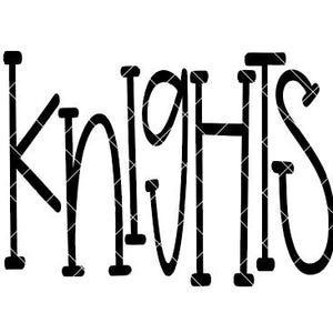 Knights - fun design with & without a frame - SVG/DXF/PNG file for cutting machines and sublimation - knights cut design - team design