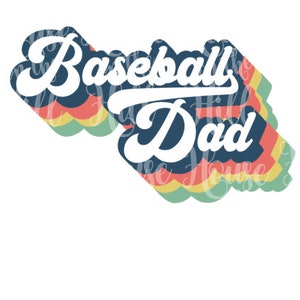 Baseball Dad style années 70 - fichiers pour machines de découpe