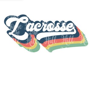 Lacrosse de style années 70 - Fichiers SVG / PNG / JPG pour machines de découpe