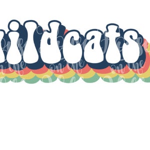 Wildcats - Style années 70 - Fichiers SVG/DXF/PNG pour machines de découpe