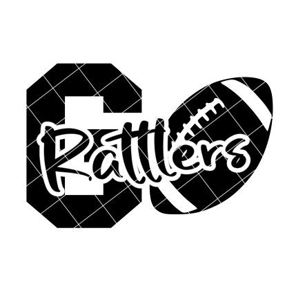 Texas Rattlers R Vector File Go Rattlers Football SVG/DXF/PNG File for Cutting Machines and ...