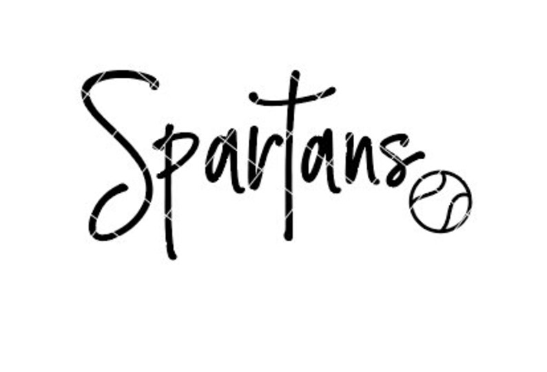 Spatans Cursive Spartans Sports - SVG/DXF/PNG File for Cutting Machines and Sublimation ...