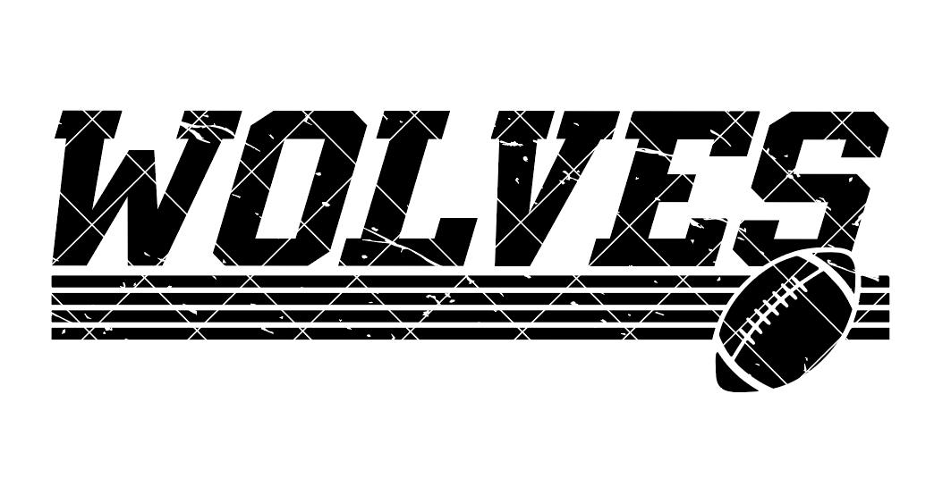 Wolves Football Svg Pattern Wolves Football Design - SVG/DXF/PNG File for Cutting Machines ...