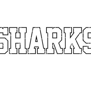 Sharks - SVG/DXF/PNG file for cutting machines and sublimation