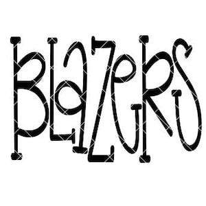 Blazer - lustiges und hüpfendes Design mit und ohne Rahmen - SVG / DXF / PNG-Datei für Schneidemaschinen und Sublimation