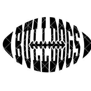 Bulldoggen Fußball - SVG / DXF / PNG-Datei für Schneidmaschinen und Sublimation