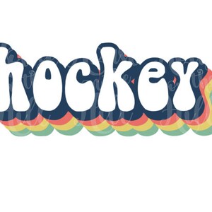 Retro Hockey - SVG/DXF/PNG files for cutting machines