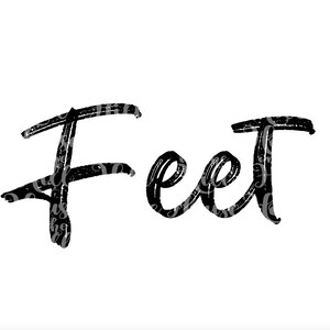 Feet - SVG/DXF/PNG file for cutting machines