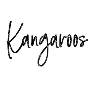 Kängurus Sport - SVG/DXF/PNG Datei für Schneidemaschinen und Sublimation
