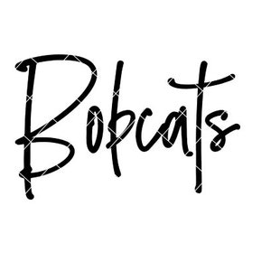 Bobcats sports - SVG/DXF/PNG file for cutting machines and sublimation