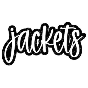 Jackets with Outline - SVG/DXF/PNG file for cutting machines and sublimation - Customizable in team/school colors